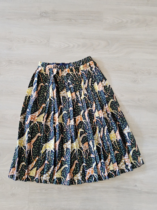 J. Crew Dresses & Skirts - SET - J. Crew Navy A-Line Midi Skirt Giraffe Print|| Size 8 Top/ Size 6 Skirt